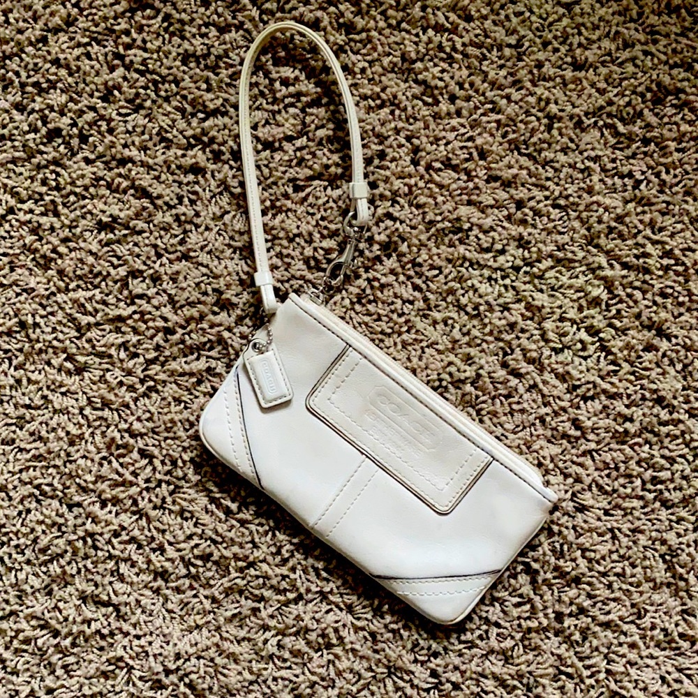 Coach Beige Wristlet Wallet